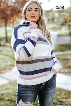 Immagine di PLUS SIZE HOODED KNIT TOP